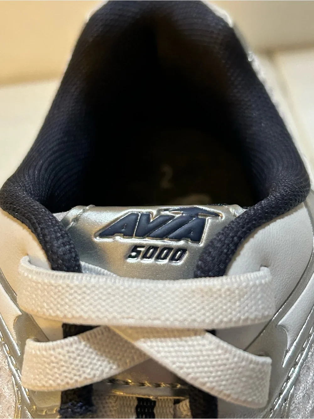 Avia Kids Silver and White Athletic Sneakers